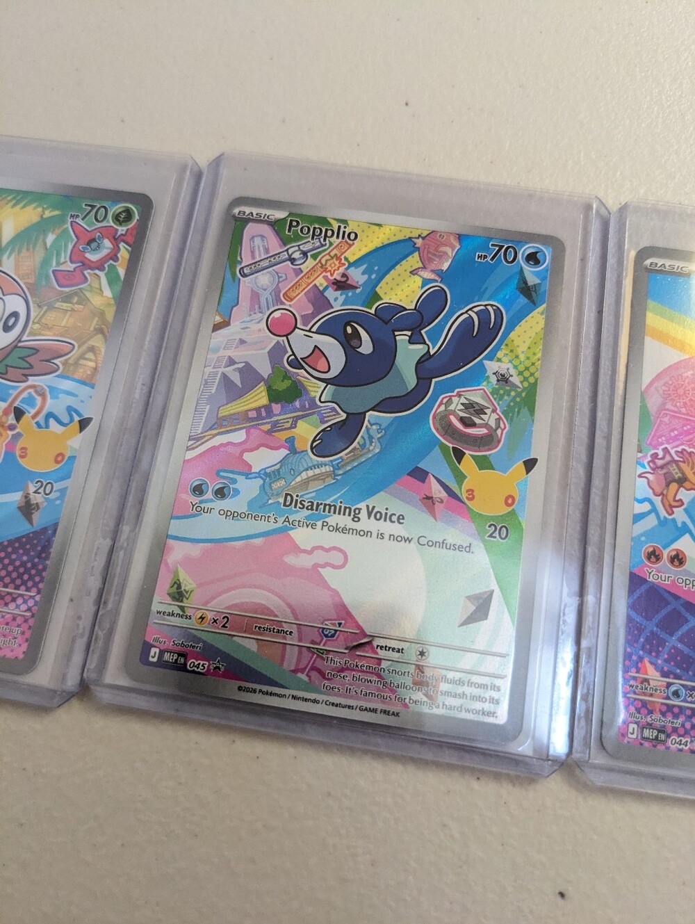 Pokemon First Partner Collection Series 1 - Rowlet Popplio Litten 3 Promo Cards - Picture 3 of 16
